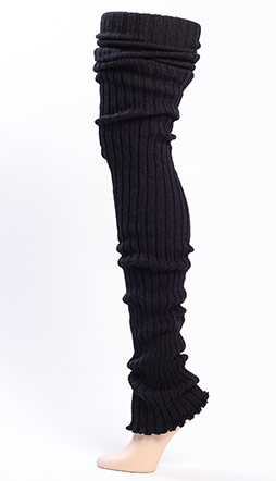 Super Long Leg Warmers - Black