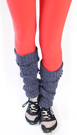 Solid Blue Leg Warmers