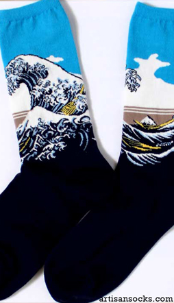 Women's Great Wave Crew Socks