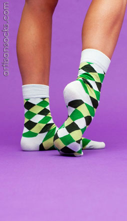 Happy Socks Argyle Argyle Cotton Crew Socks