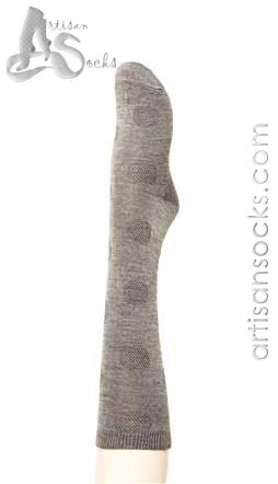 Hansel From Basel Pebble Dot Knee Highs - Charcoal