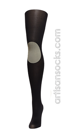 Hansel From Basel Black Kneepad Nylon Tights