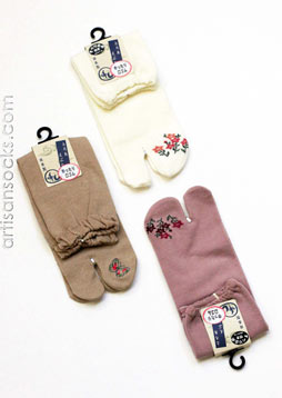 Japanese Tabi Socks with Non-Slip Top 3 color Choices!
