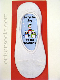 K. Bell Sock Cards - Jump for Joy Card - White Socks