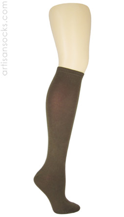 K. Bell Soft & Dreamy Solid Color Knee Highs - Brown