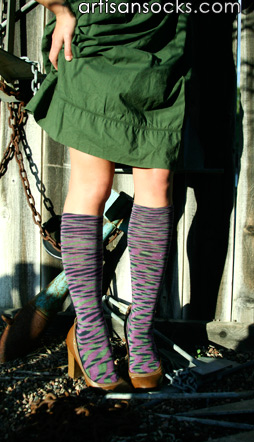 K. Bell Moon Rocks Cosmic Cotton Knee High Socks