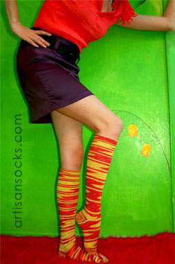 K. Bell Solar Cosmic Cotton Knee High Socks