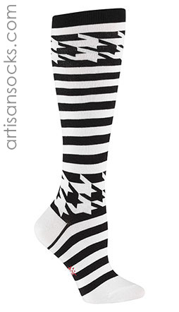 Mondo Guerra Houndstooth Knee High Socks