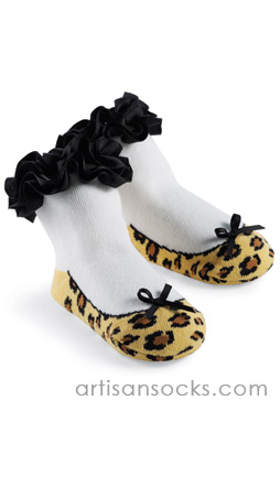 Natalie Cheetah Sock