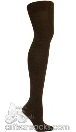 Ozone ANGORA JAMBIERE BLACK Angora Thigh High Socks