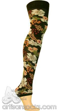 Ozone JAPAN FLORAL ARM  WARMER (PETITE LEG WARMER) GREEN