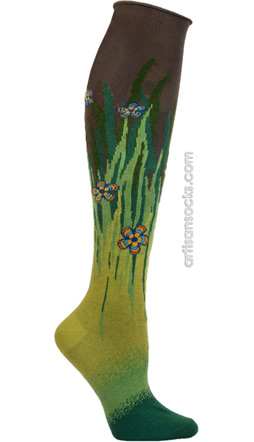 Ozone Sunny, Cloudy, Night Gray Knee High Knee Socks