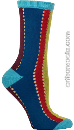 Ozone Coming and Going Navy Crew Socks