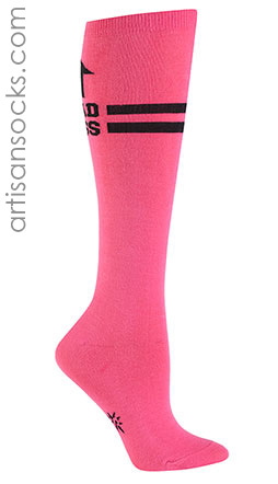 Pink Sock it To Me Badass Knee High Socks