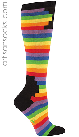 Sock it to Me Rainbow Knee High