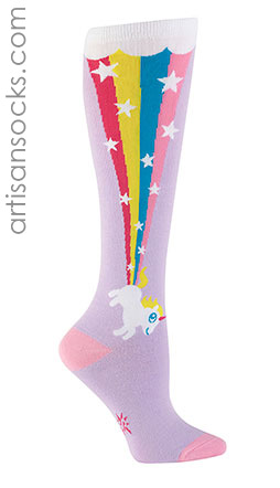 Rainbow Blast Knee High Socks