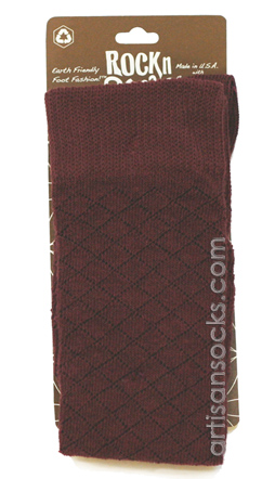 RocknSocks Jagger Merlot Knee High Socks