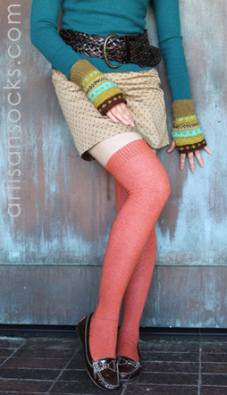 RocknSocks Spice Orange Over the Knee Socks - OTKs