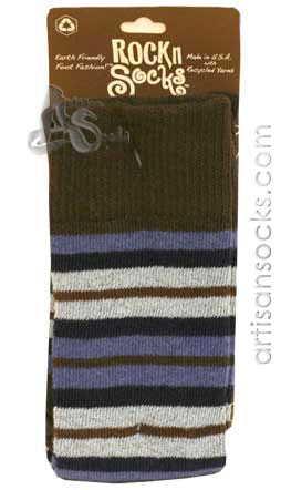 RocknSocks Nuit Cotton Striped Over the Knee Socks (OTK)