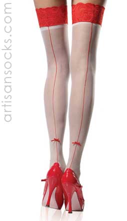Sheer Thigh Hi Lace Top Stockings