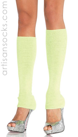 Ribbed Leg Warmers in Neon Colors