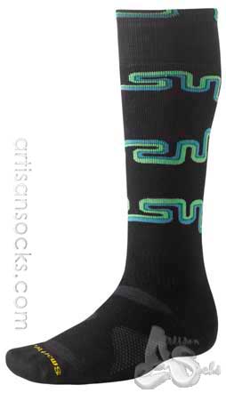 Smartwool Park Artist Connected Geometric Wool Crew Socks