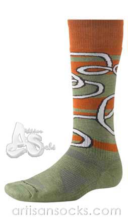 Smartwool Park Artist Convoluted Geometric Wool Tall Crew Socks