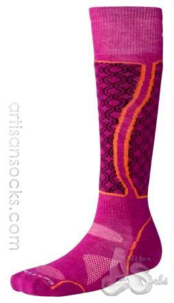 Smartwool W PHD SNOWBOARD LT Geometric Print Wool Calf Socks