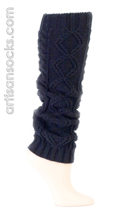 Sock It To Me Black Woven Leg Warmer