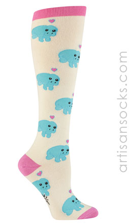 Manatee Knee High Socks