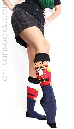 Nutcracker Christmas Socks