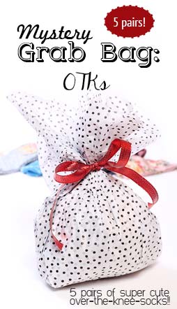 Artisan Socks Grab Bag - 5 OTKs (5 over-the-knee-socks) Gift Set