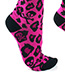 Leopard Print and Skull Hot Pink Knee High Socks