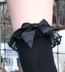 Thigh High Stockings with Ruffle and Bow