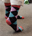 Men's Bright Argyle Crew Socks