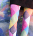 Celeste Stein Lurex Harlequin Print Tights / Stockings