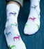 K. Bell White / Rainbow Chihuahuas Crew Socks