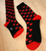 Dieselsweeties Life Meter Pixel Heart Print Cotton Knee High Socks