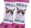 Grumpy Cat Happy Face Crew Socks