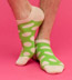 Happy Socks Low Big Dots - Green Dotted Anklet Socks