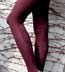 Hansel From Basel Gargantuan Cable Wool Tights - Burgundy