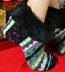 Fairisle Ankle Socks with Faux Fur Cuff