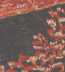 K.Bell Space Dyed Floral Tapestry - Red / Black Cotton Crew Socks