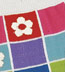 K.Bell Mosaic Flower Socks - White Cotton Floral Crew Socks