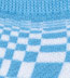 K.Bell Op Art No Show - Blue Geometric Print Cotton Socks (Footies)
