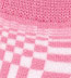 K.Bell Op Art No Show - Pink Geometric Print Cotton Socks (Footies)