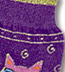 K. Bell Laurel Burch Rainbow Cats - Purple Cotton Crew Socks (Calf Socks)