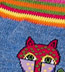 K. Bell Laurel Burch Polka Dot Denim Leopard Cotton Socks