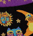 K.Bell Laurel Burch Celestial Cat Black Cotton Crew Socks (Calf Socks)