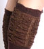 Gold Socks - Metallic Ruched Knee High Socks